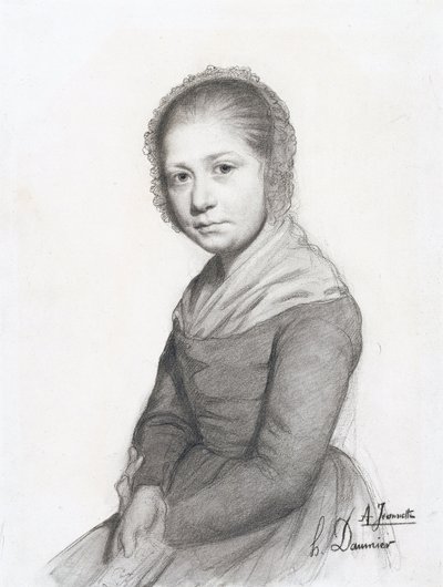 Porträt eines Mädchens (Jeannette), ca. 1830 von Honoré Daumier